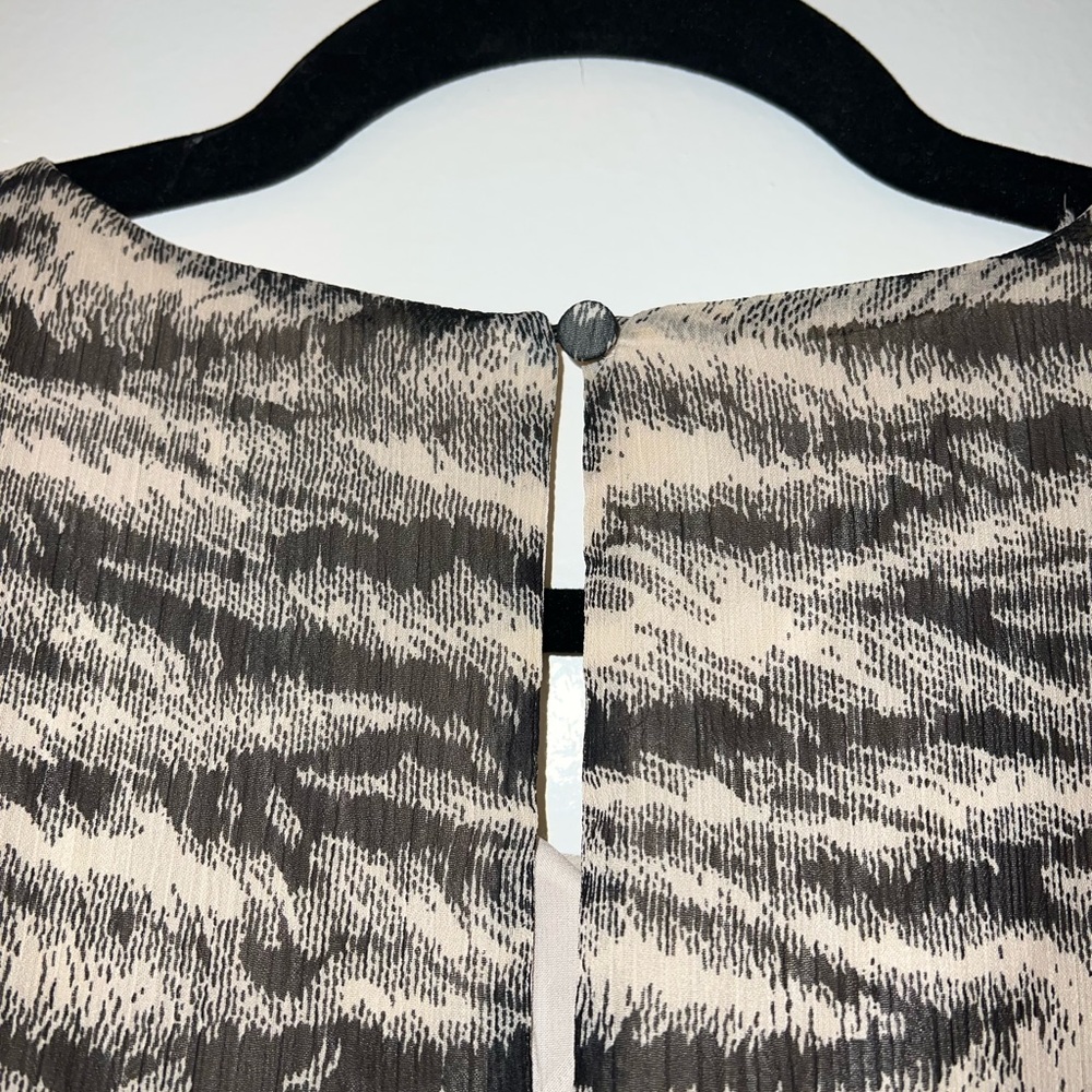 Express Zebra Print Mini Dress w/belt - Picture 6 of 7